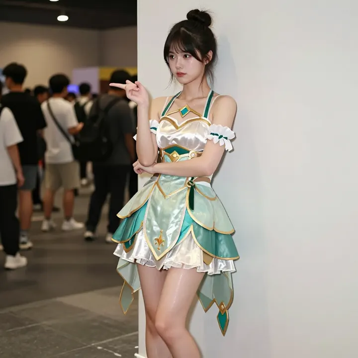 这组cos真的太出片了！主題圖片 0663，杰作，最佳画质，极致细节，照片级写实 , 日常随性街拍风格