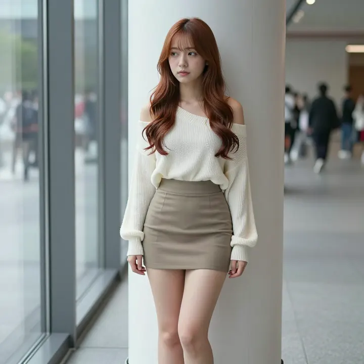 今日份红发少女写真主題圖片 0706，杰作，最佳画质，极致细节，照片级写实 , 日系清新写真风格