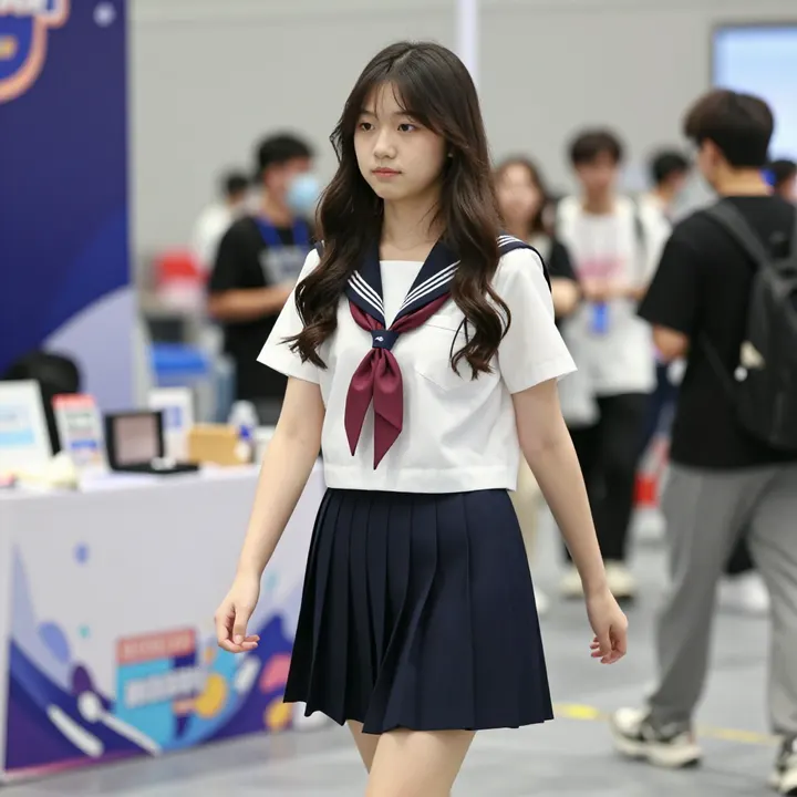 今日份校园写真主題圖片 0715，杰作，最佳画质，极致细节，照片级写实 , 轻胶片漫展摄影风格