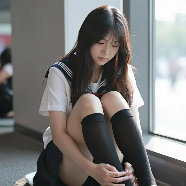 今日份校园风写真主題圖片 0765，杰作，最佳画质，极致细节，照片级写实 , 逆光氛围人像风格