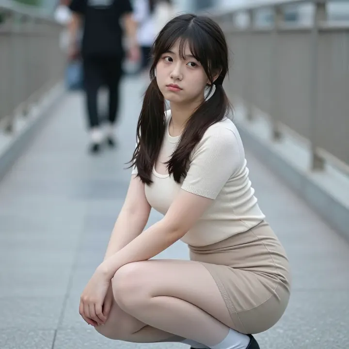 楼梯上的温柔日常主题图片 0817，杰作，最佳画质，极致细节，照片级写实 , 清透漫展人像风格