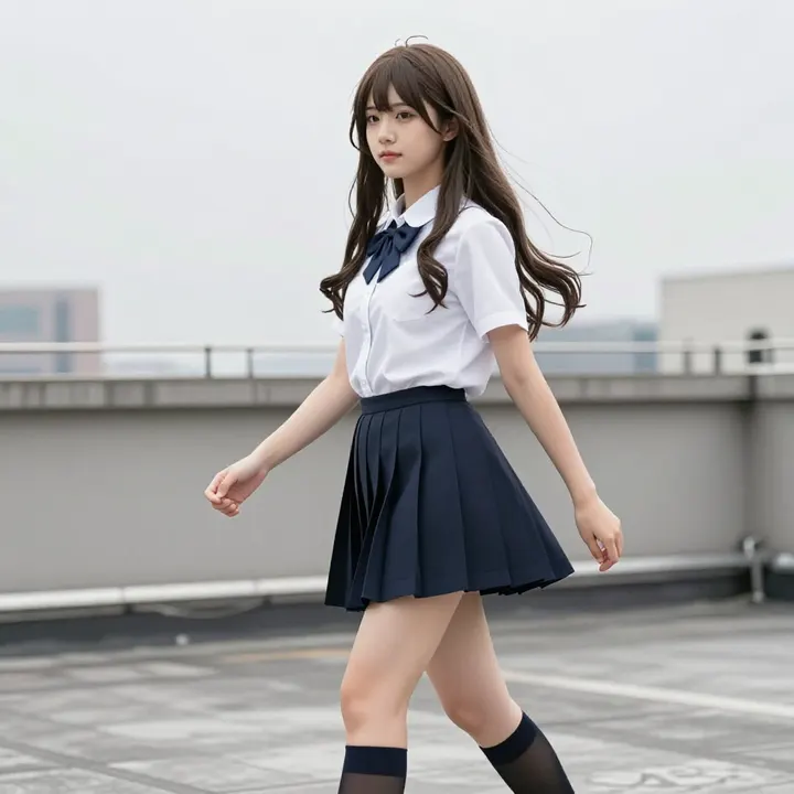今日份校园感写真主题图片 0834，杰作，最佳画质，极致细节，照片级写实 , 二次元角色写真风格