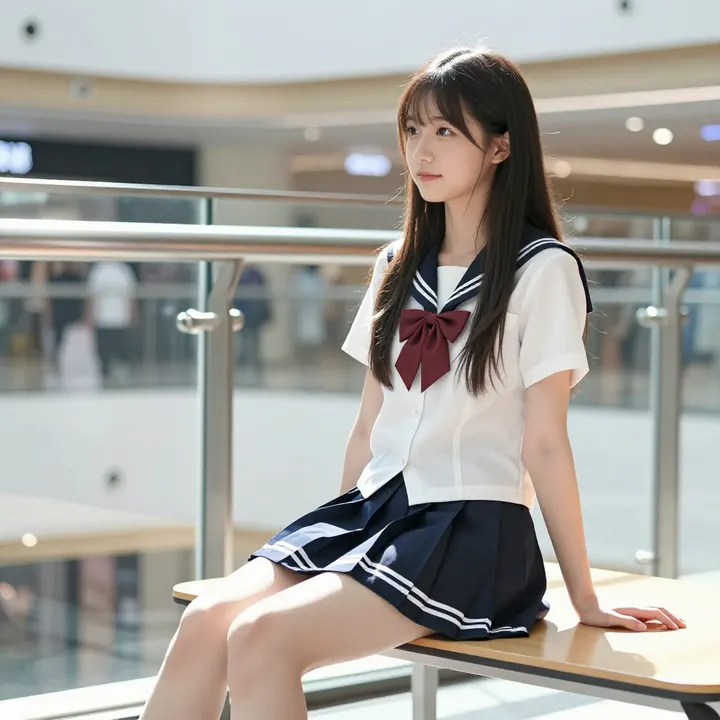 今日份校园写真主题图片 0874，杰作，最佳画质，极致细节，照片级写实 , 展馆自然光写真风格