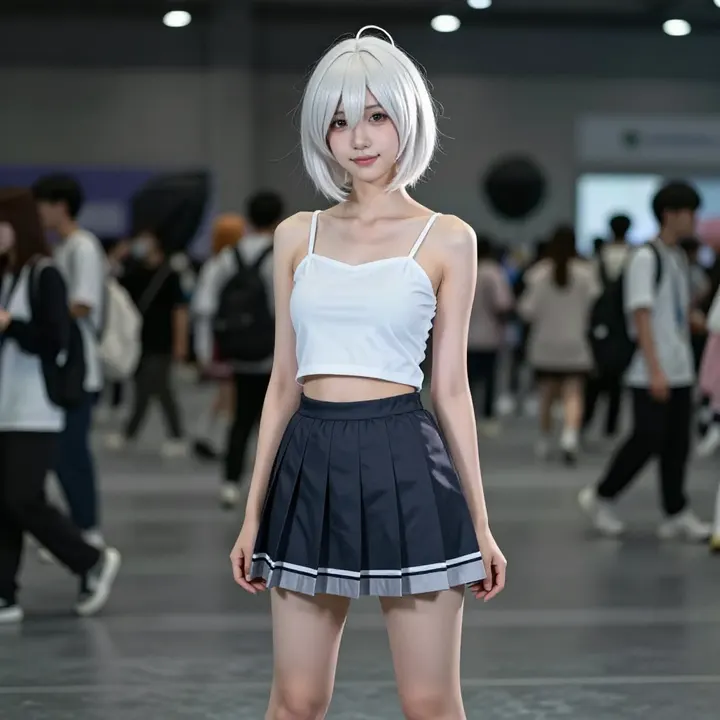 银发少女的校园日常主题图片 0897，杰作，最佳画质，极致细节，照片级写实 , 日系清新写真风格