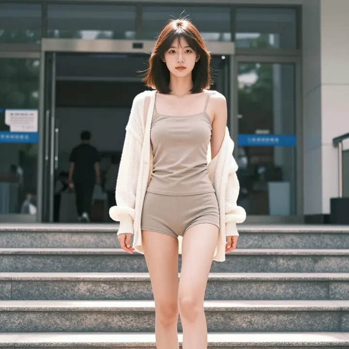 今日份校园少女感主题图片 0937，杰作，最佳画质，极致细节，照片级写实 , 轻胶片漫展摄影风格