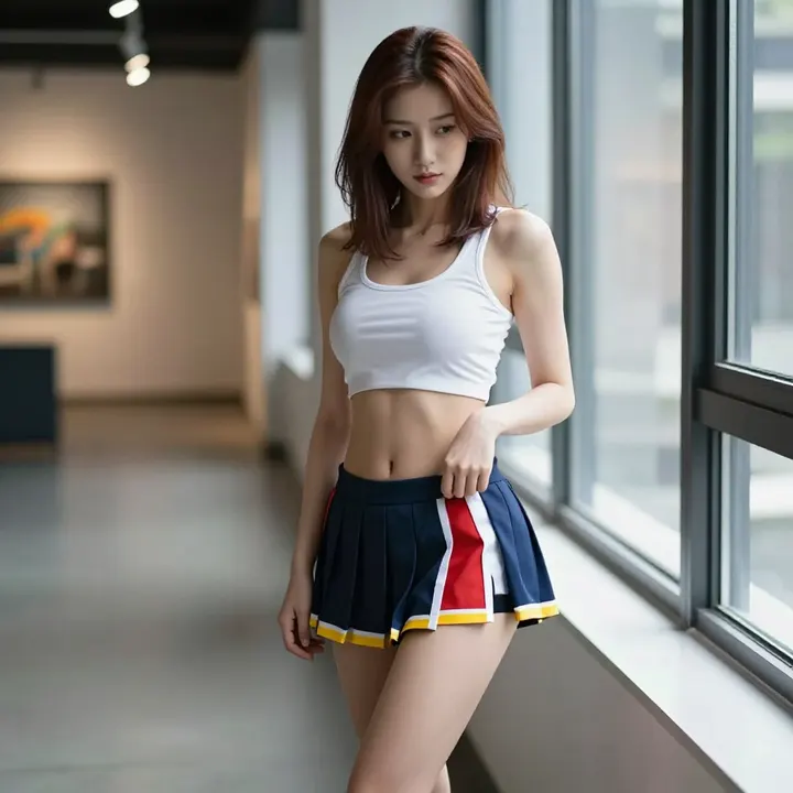 今日份校服少女写真主题图片 0975，杰作，最佳画质，极致细节，照片级写实 , 窗边私房氛围风