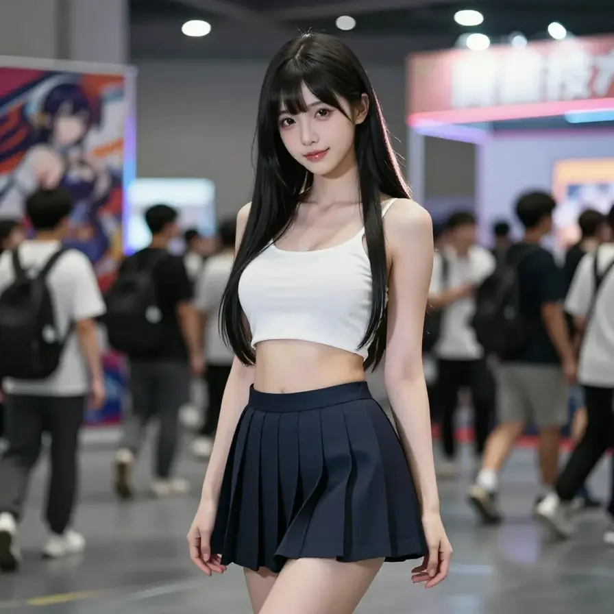 低照度近景的人像摄影画面。