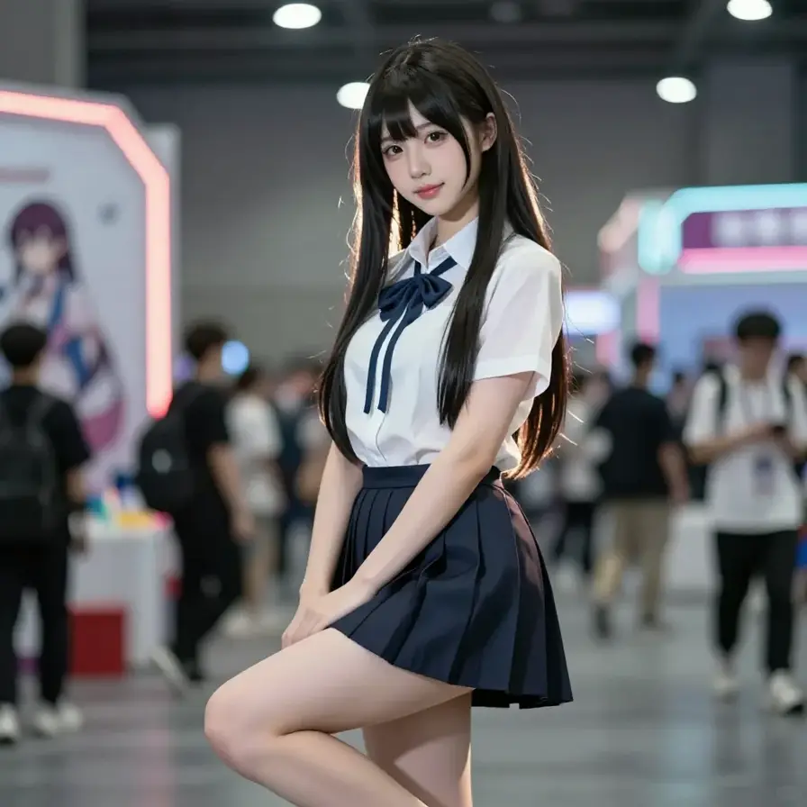 贴近镜头的私影人像摄影画面。