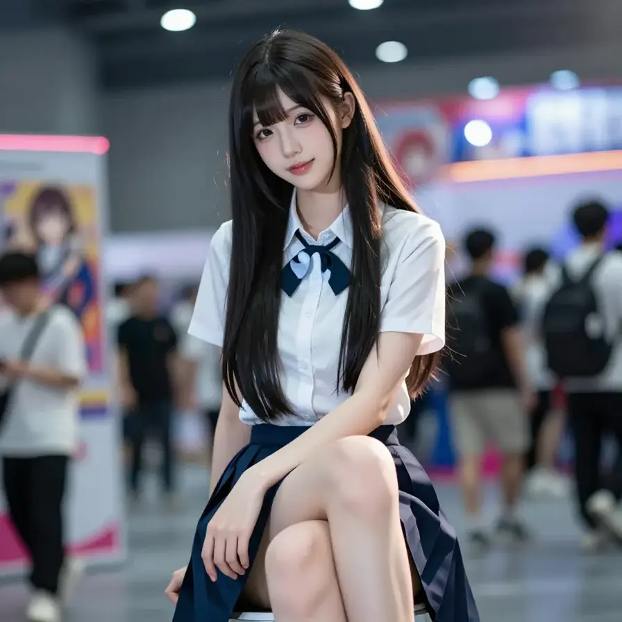 带有转身动作和暗面留白的人像摄影画面。