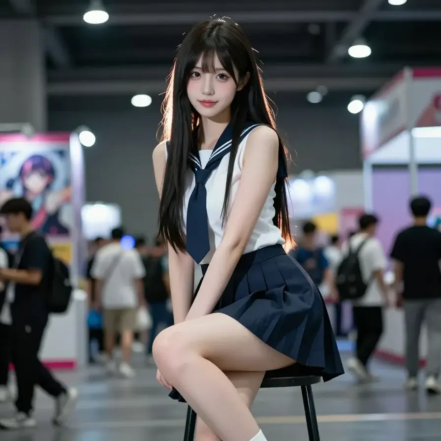 偏静场气质的人像摄影画面。